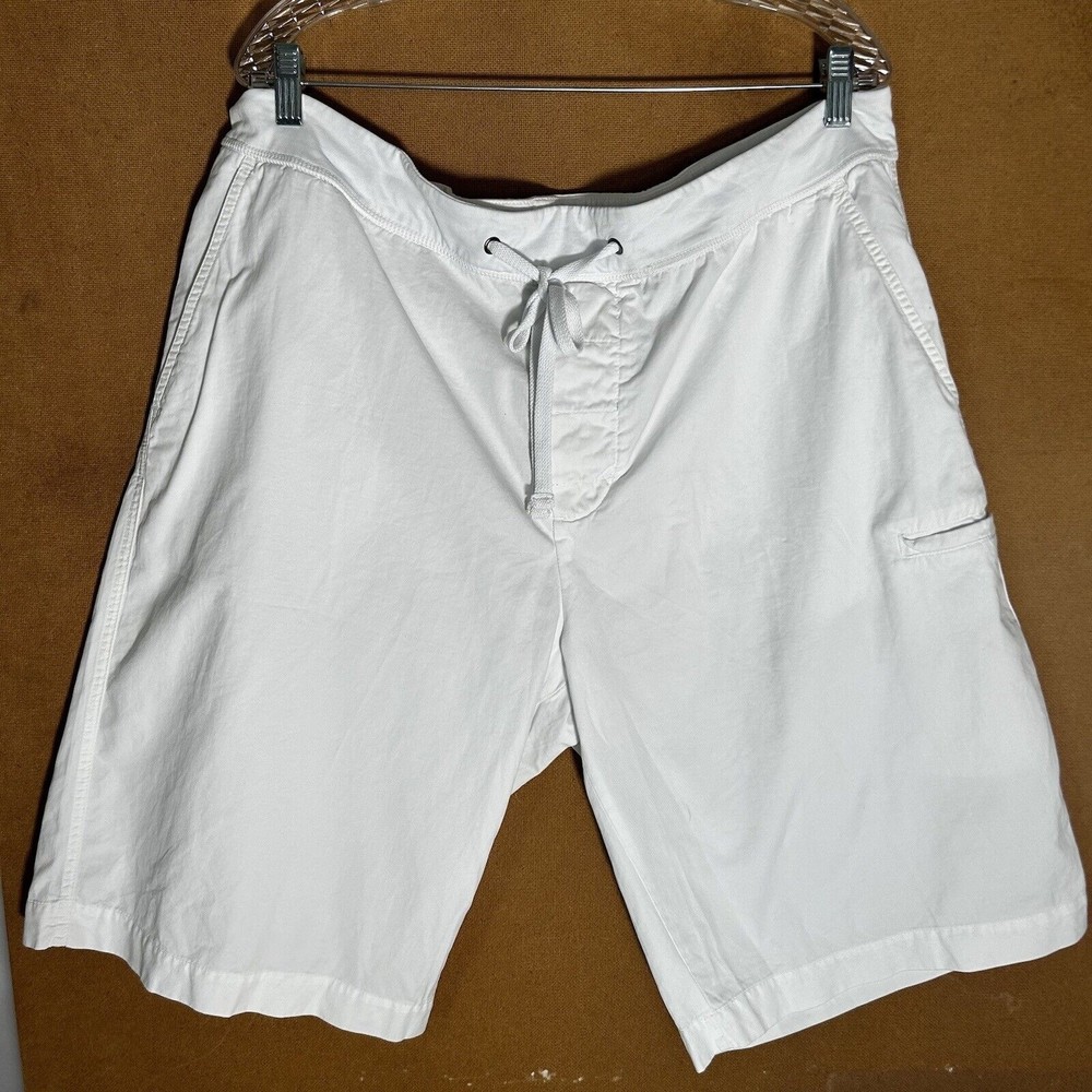 James Perse Surplus Relaxed Shorts Mens Sz 5/2XL White Cotton Cargo Casual